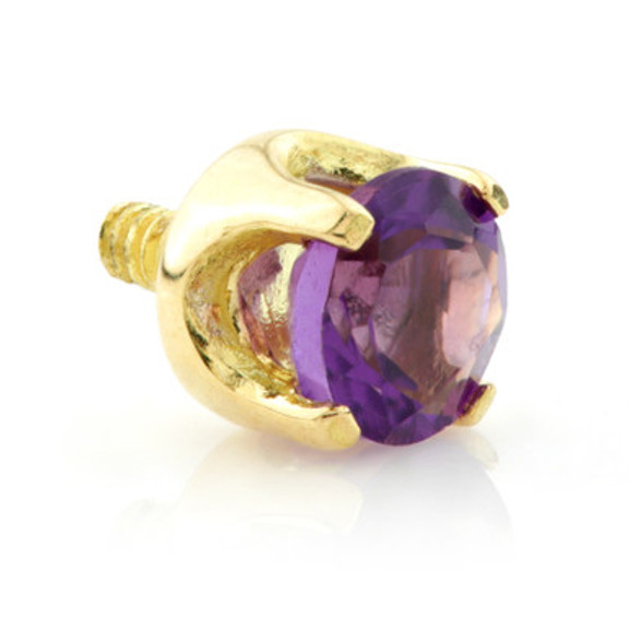 TL - 18K Internal Prong Set Gem Attachment