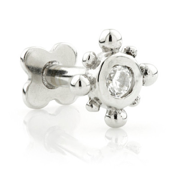 TL - Gold Gem Dot Internal Labret