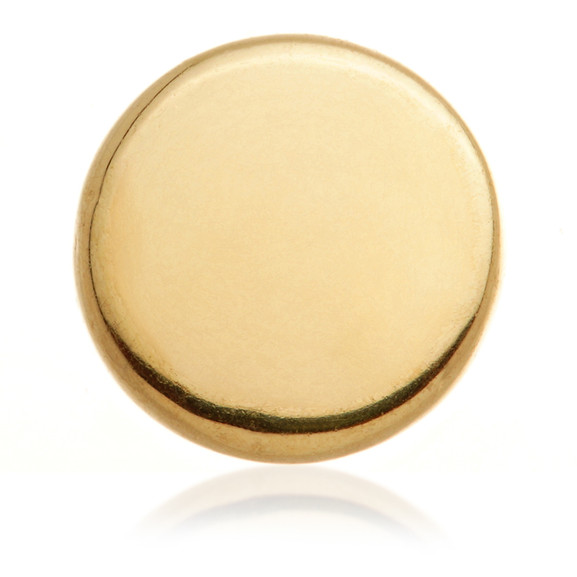 Solid 14ct Internal Gold Disk Attachment