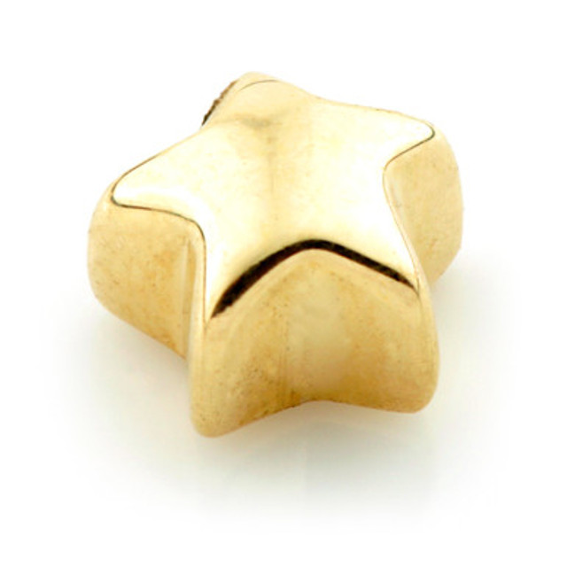 TL - Gold Micro Star Attachment - External Thread TL - Gold Micro Star Attachment - External Thread