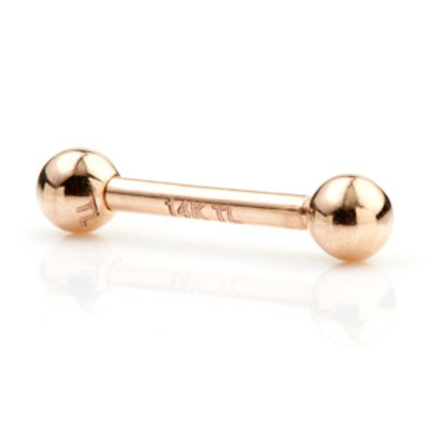 TL - Gold External Thread Microbar TL - Gold External Thread Microbar