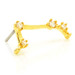 Aries Threadless Jewelled Zodiac Constellation Pin Attachment