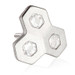 TL - 14ct Threadless Gold Honeycomb Gem Pin Attachment