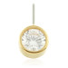 TL - 14ct Threadless Gold Front Facing Bezel Gem Disk Pin Attachment