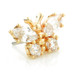 TL - 14ct Threadless Gold Butterfly with Gems Pin Attachment