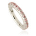 TL - 14ct Gold Pavé Pink Sapphire Eternity Hinge Ring