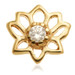 TL - 14ct Internal Open Lotus Flower Gem Attachment