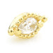 TL - 18ct Yellow Gold Milli Grain Marquise Gem Internal Thread Attachment