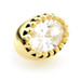 TL - 18ct Yellow Gold Milli Grain Oval Gem Internal Thread Attachment