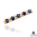 TL - 14ct Gold Pavé Sapphire Bar Microbar