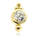 TL - 18ct Yellow Gold Caeli Gem Internal Thread Attachment
