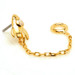 TL - 14ct Threadless Gold Jewelled Space Rocket Pin Attachment
