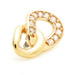 TL - 14ct Internal Gold Half Pave Double Chain Links Attachment