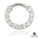 TL - Gold Pavé Gem Covered Daith Septum Ring