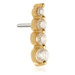 TL - 14ct Threadless Milgrain Open Triangle Pin Attachment