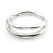 TL - Silver Double Band Hinge Conch Ring