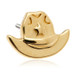 TL Sheriff's Hat - 14ct Gold Threadless Attachment