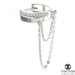 TL - 14K Gold Gems and Chain Hinge Ring