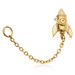 TL Rocket with Chain - 14ct Gold Threadless Attachment
