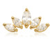 TL - 14ct Internal Gold Marquise Crescent Gem Attachment