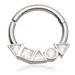 TL - Gold Multi Shaped Jewelled Daith Septum Ring
