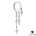 TL - Gold Triple Spiked Chain Hinge Ring