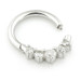 Solid 14ct Gold Front Facing Diamond Hinge Ring