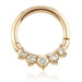 Solid 14ct Gold Front Facing Diamond Hinge Ring