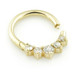 Solid 14ct Gold Front Facing Diamond Hinge Ring