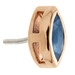 TL - 14ct Gold Threadless Sapphire Marquise Pin Attachment