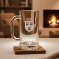 Beer Mug with Irish Coat of Arms (Sand Etched) | Irish Rose Gifts Beer Mug with Irish Coat of Arms (Sand Etched) | Irish Rose Gifts