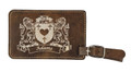 Irish Coat of Arms Luggage Tag (set of 2) - Rustic Leather