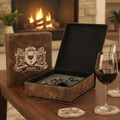 Irish Coat of Arms Wine Tool Set - Rustic Brown The Irish Rose Gifts