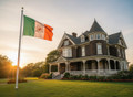 Irish Coat of Arms Ireland Flag