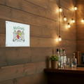 Small Irish Coat of Arms White Flag - 16"x 10.5" inches The Irish Rose Gifts