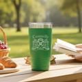 Irish Coat of Arms Travel Tumbler - Green The Irish Rose