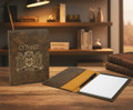 Irish Coat of Arms Portfolio - Rustic Brown The Irish Rose Gifts