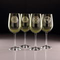 Green Celtic Knot Wine Glasses - Set of 4