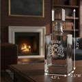 Deluxe Whiskey Decanter with Coat of Arms - (Sand Etched) | Irish Rose Gifts