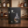 Whiskey Decanter with Coat of Arms – Flat Round