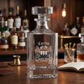 Irish Coat of Arms Square Whiskey Decanter