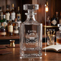 Irish Coat of Arms Square Whiskey Decanter