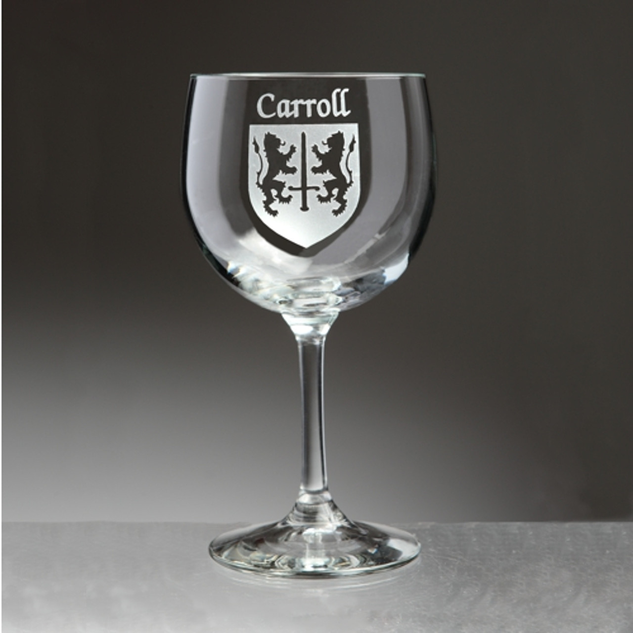 Etched Wine Glass Set and Red Wine