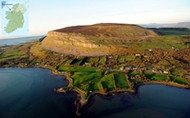 Knocknarea dominates the skyline over the Coolera peninsula, County Sligo, Ireland