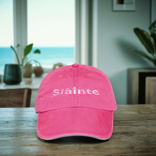 Irish Sláinte Cap in Pink The Irish Rose Gifts