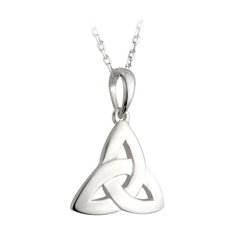 Solvar Trinity Knot Necklace - Sterling Silver