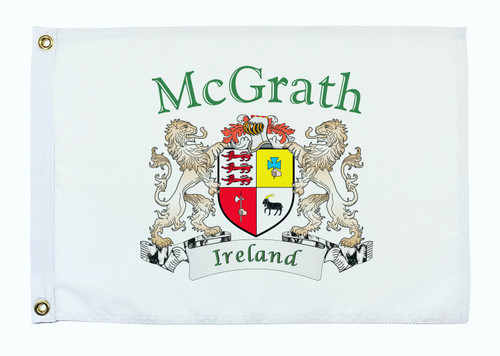 Irish coat of arms flag white
