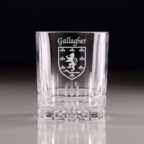 Irish Coat of Arms Cut Glass Tumblers - Set of 4 The Irish Rose Gifts