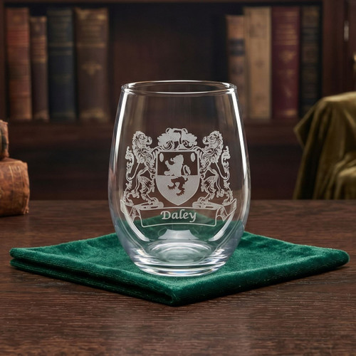 Irish Coat of Arms Stemless Beverage or Wine Glass – 21 oz