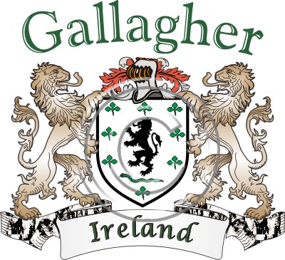 Gallagher Name History Coat Of Arms The Irish Rose Gifts The Irish Rose